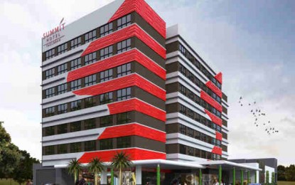 <p><strong>SUMMIT HOTEL.</strong> The artist's presentation of Summit Hotel Tacloban. (P<em>hoto from Robinsons Land official Facebook page) </em></p>